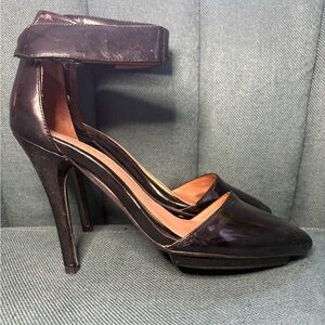 Jeffrey Campbell Black Ankle Strap Heels